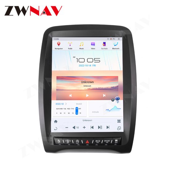 ZWNAV 12.1 Inch Qualcomm Android 13 Car Radio for Dodge Durango 2014-2016 Stereo Upgrade Tesla Style Head Unit Multimedia IPS Touch Screen Android Auto Player GPS Navigation（4 64GB）