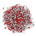 thumbnail image 5 of 500 ojales de color con ojal, borde redondo, mano de obra fina, ojales de metal de buena dureza para zapatos, ropa, rojo brillante, 5 of 5