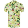 thumbnail image 1 of Niuer Hawaiian Beachwear Aloha Shirt Flamingo Relaxed Fit Short Sleeve Tropical Shirts Buttons up Holiday Loungewear, 1 of 3