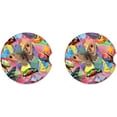 thumbnail image 2 of SPEKSEE Insects Print Ceramic Car Interior Coasters 2 Pack, Anti Slip 2.56 Inch Absorbent Cup Mat Interior Accessories Fit for Most Cars, 2 of 7