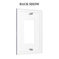 thumbnail image 4 of Kll Eggplant Wall Plate,Gloss Finish,Standard Size 1 - 5" X 3", Polycarbonate Thermoplastic,Electric Receptacle Plug Covers, 4 of 8