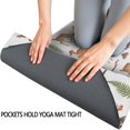 thumbnail image 3 of 74x26 Inch Yoga Towel, Sweat Absorbent Non-Slip Mat for Hot Yoga, Pilates & Fitness,Deer Forest Mushroom White Pattern, 3 of 5