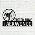 thumbnail image 4 of Handmadetneonsign Custom Taekwondo Desk Name Plate, Taekwondo Metal Nameplate, Desk Nameplate, 4 of 4