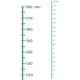 thumbnail image 1 of Altura Gráfico Regla Crecimiento Gráfico 180cm Métrica Medida PVC Autoadhesivo Medidas Entrega Regla Pegatina Indicador con Transferencia Película para Medir Altura, Oscuro Verde, 1 of 5