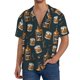 thumbnail image 1 of Balery Cigar Camisa Casual de Manga Corta con Botones para Hombre, Texturizada, Estilo Cubano, para Playa, Verano-XX-Large, 1 of 5