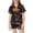 R18-Black, variant on RMGVDSD Girls Satin Pajamas Halloween Pumpkin Pajama Set Button Down Sleepwear Short Sleeve Top and Shorts Kids Loungewear 2 Piece Sets 10-11 Years