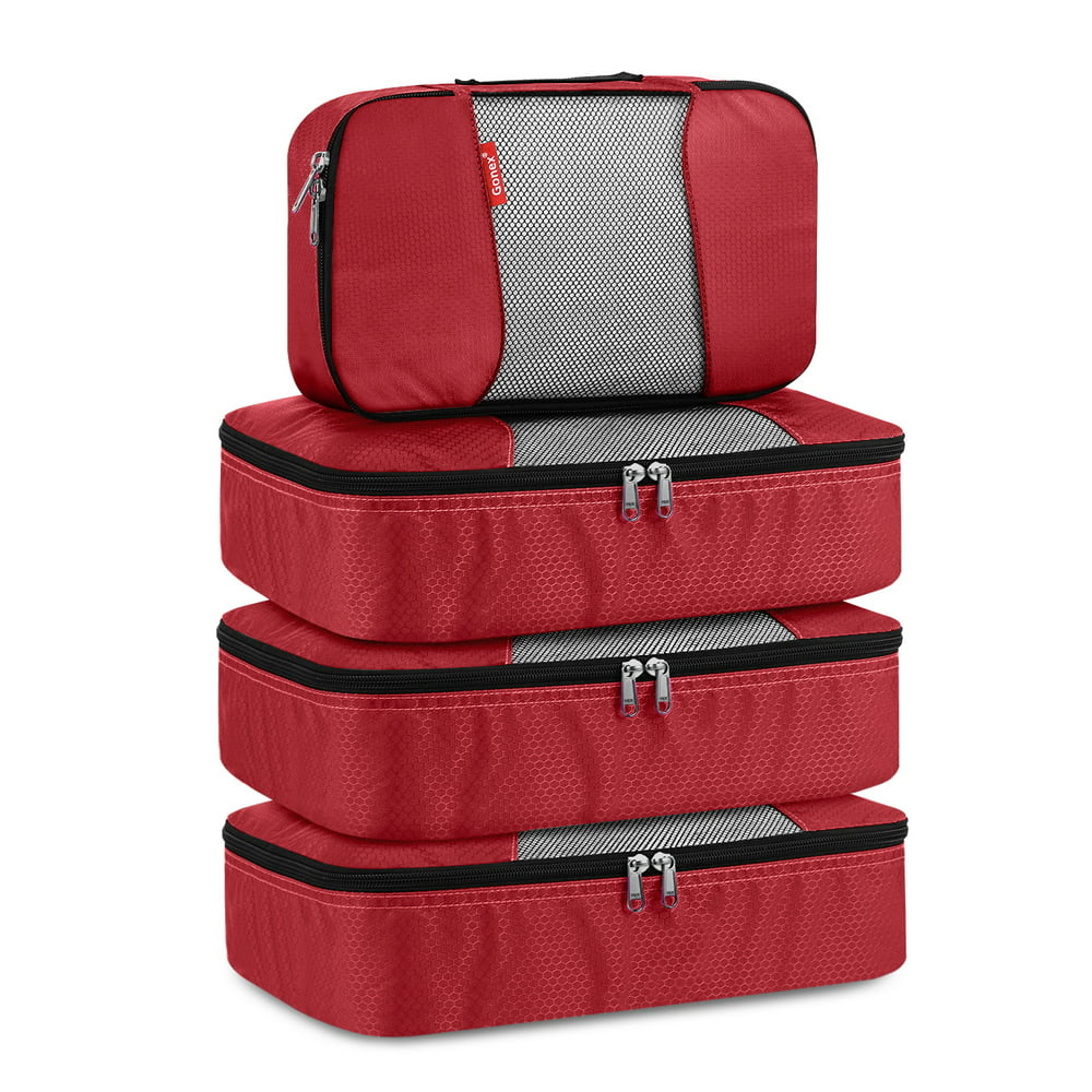 Gonex - Gonex Packing Cubes Luggage Travel Organizers 3 Medium+1 Small ...