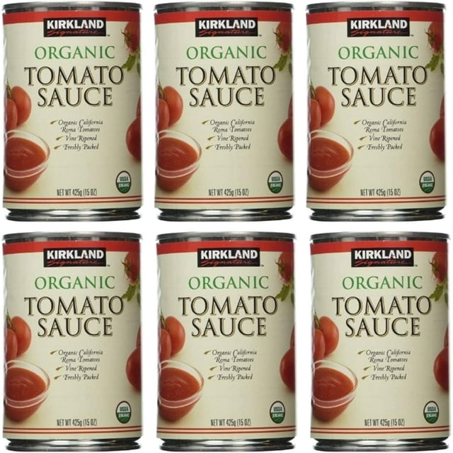 Kirkland Signature Organic Tomato Sauce, 15 Ounce (6 Count)