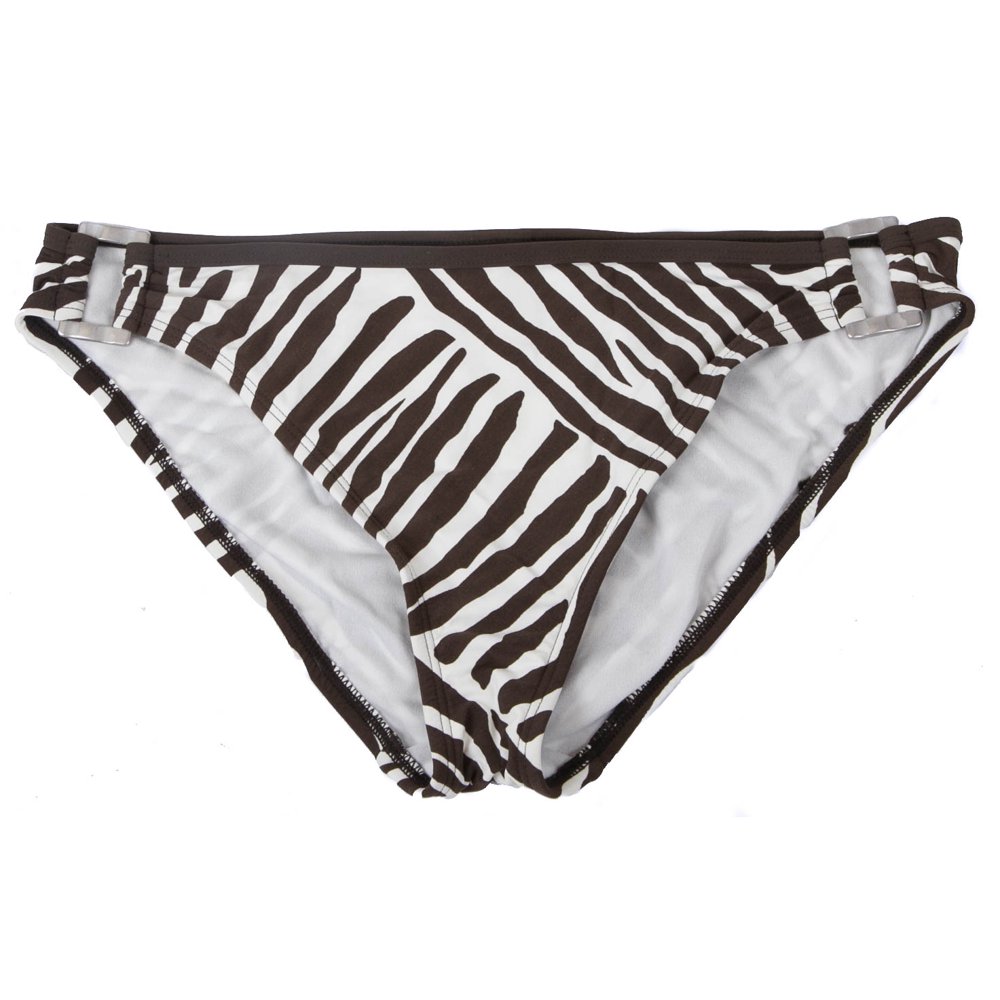 2 Bamboo 2 Bamboo Swimwear Bra Sized Swimsuit Bottom Brown Zebra