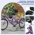 thumbnail image 3 of ModFusion 26" 7-Speed Adult Tricycle in Violet Purple with Removable Basket, 3 of 9