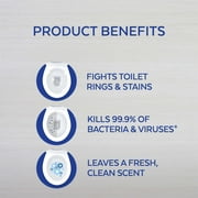 Lysol New Bleach Toilet Bowl Cleaner, Gels, 10X Cleaning Power, Kills Bacteria, 24oz