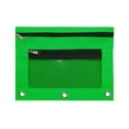 thumbnail image 3 of Pencil Pouch for 3 Ring Binder, Zipper Pencil Pouches for Women Men, Clear Window Pencil Case for Binder, Binder Pencil Pouch, Pencil Bag with Zipper,Green(2-Pack), 3 of 7