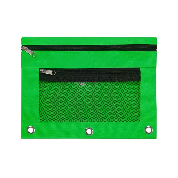 Diseño de gran capacidad: este estuche cuenta con dos compartimentos separados, lo que proporciona un amplio espacio para organizar y almacenar diversos artículos de papelería, como bolígrafos, lápice