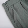 thumbnail image 6 of Clearance under 10.00 LYXSSBYX Womens Pants Clearance Women's Casual Solid Medium Waist Pocket Loose Split Ice Silk Wide Leg Pants, 6 of 6
