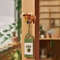 thumbnail image 2 of TIELUTT Cute Cow Wall Hooks For Entryway Coat Hat Key Organizer Durable Backing String Light Hooks Suction Hook Ceiling Hooks for Lights Wall Hook Heavy Duty Outdoor Large Cat Backpack Holds 20lbs Or, 2 of 6