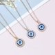 thumbnail image 1 of 3 Collar Original Ojo del Diablo Turco Punto de Diamante Redondo Azul, 1 of 5