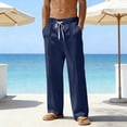 thumbnail image 1 of Men's Casual Blend Trousers for Everyday Wear with Relaxed Fit and Breathable Lightweight Comfort Pure Color Woven Trousers Style for Spring and Autumn, 1 of 5