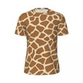 thumbnail image 4 of T Shirt For Men Gym Giraffe Animal Print T-Shirts Trending Animal Spots Summer Tees O Neck Classic G, 4 of 7