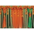 thumbnail image 3 of SUNOLIFE 5x3ft,India Pooja Backdrops Puja Ganpati Pooja Traditional Mehndi Festival Photography Background Diwali Marigold Garlands Table Banner for Wedding Party Decorations, 3 of 4
