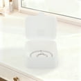 thumbnail image 4 of Unique Bargains 1 Pc Caja de Joyería Simple y Portátil Organizador de Joyería PP Blanco, 4 of 5