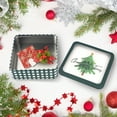 thumbnail image 4 of DaHo Christmas Holiday 3pc Set XMAS Tree Square Cookie Tins with Lids for Gift Giving, Cookie Boxes, Tins for Cookies and Gifts, Crafts, Favors, Decoration, Storage, 4 of 4