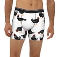 thumbnail image 2 of Rateoe Funny Chicken Print Men’s Underwear Boxer Briefs Soft Comfortable Underwear Boxer Briefs, Long Leg Briefs,Anti-chafing Boxer Briefs, 2 of 7
