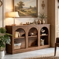 thumbnail image 4 of Fnova 63" Farmhouse Console Table, Wooden Entryway Table with 3-Tier Storage, Rectangular Sofa Table for Entrance, Hallway, Living Room, Behind Couch, 4 of 15