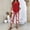 A1_Red, variant on 2 Piece Capri Sets for Women Summer Plus Size Square Neck Short Sleeve Tunic Tops Floral Print Wide Leg Capris Pants Boho Beach Travel Outfits Vacation Summer Going Out Clothes Green L