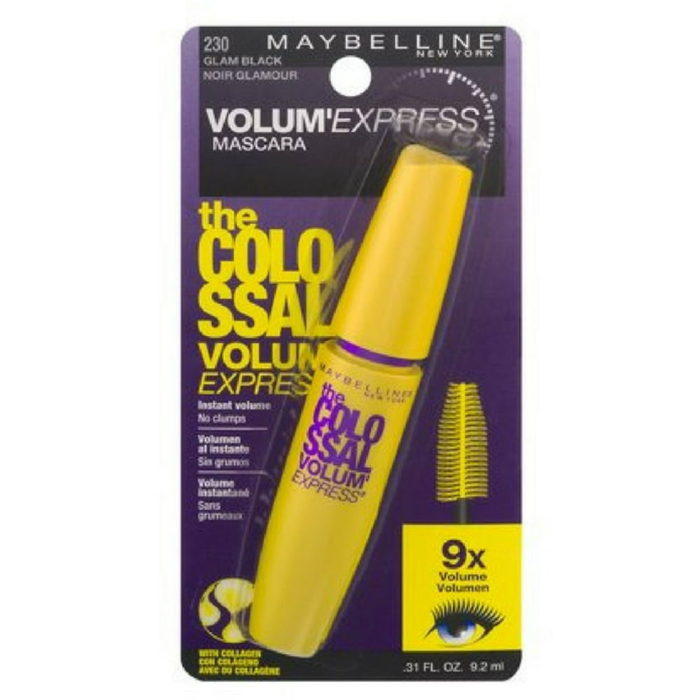 Maybelline The Colossal Volum' Express Mascara, Glam Black [230], 1 ea