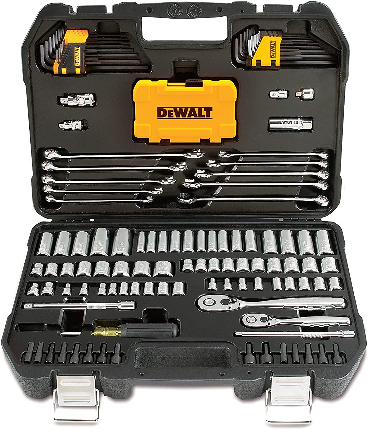 DEWALT Mechanics Tools Kit and Socket Set, 142-Piece, MM (DWMT73802) 
