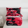 thumbnail image 4 of Gaming Red King Size Comforter Set - Gamer Comforter Bedding Sets, Black and Red Camouflage Design Camo Gamer Room Decor, 4 of 7