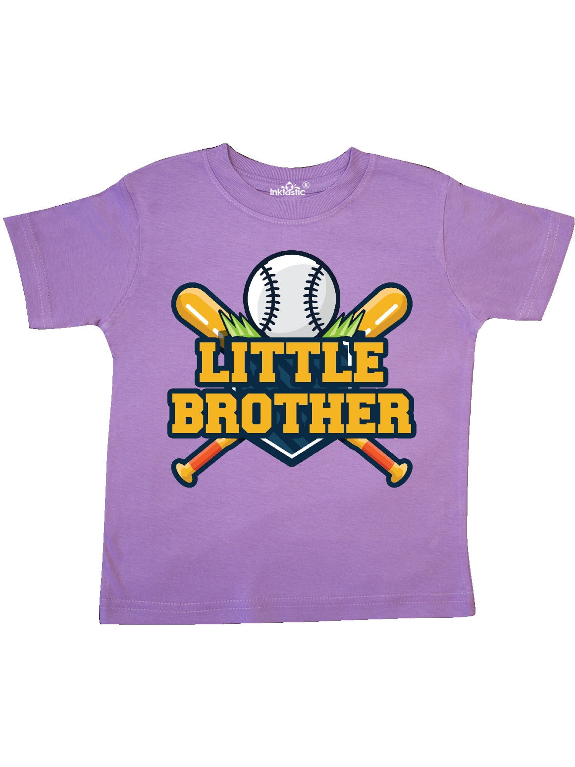 INKtastic Little Brother Baseball Toddler TShirt