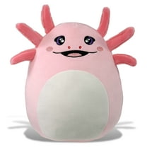 DolliBu Snug-Mooshies Axolotl Stuffed Animal Plush Toy - Wild Life Super Squishy Soft Animal Friend for Girls and Boys, Medium Huggable Cute Plush for Kids Play, Cuddling and Decoration - 10 Inches