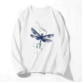 thumbnail image 4 of Raeneomay Long Sleeve Shirts for Women Casual Fashion Long-Sleeve CrewNeck Pullover Round-Neck Printing T-Shirt Tops, 4 of 4