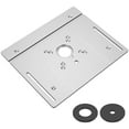 thumbnail image 2 of MesaSe Router Table Insert Plate 9.4 x 7.9 x 0.2 Inch Aluminum Alloy Portable Milling Machine Flip Board with Clear Scale, 2 of 9