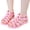 Pink, variant on Girl's Gladiator Sandals Leather Bow Strappy Summer Walking Flats with Back Zipper for Toddler Kid