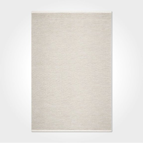 Sophie Cream Striped Polyester Area Rugs for Living Room Jacquard Textured Modern Rugs Soft Geometric Rug for Bedroom Mid Century Washable Rug Non-Slip Bohemian Perfect for Dining Room Office