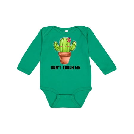 

Inktastic Cute Cactus Dont Touch Me Gift Baby Boy or Baby Girl Long Sleeve Bodysuit