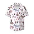 thumbnail image 3 of Goofa Cute Dog Printed Men's Casual Short-sleeved Shirt,Lightweight Breathable Button-down,Summer Casual men's top,Versatile Fashion shirt-Large, 3 of 7