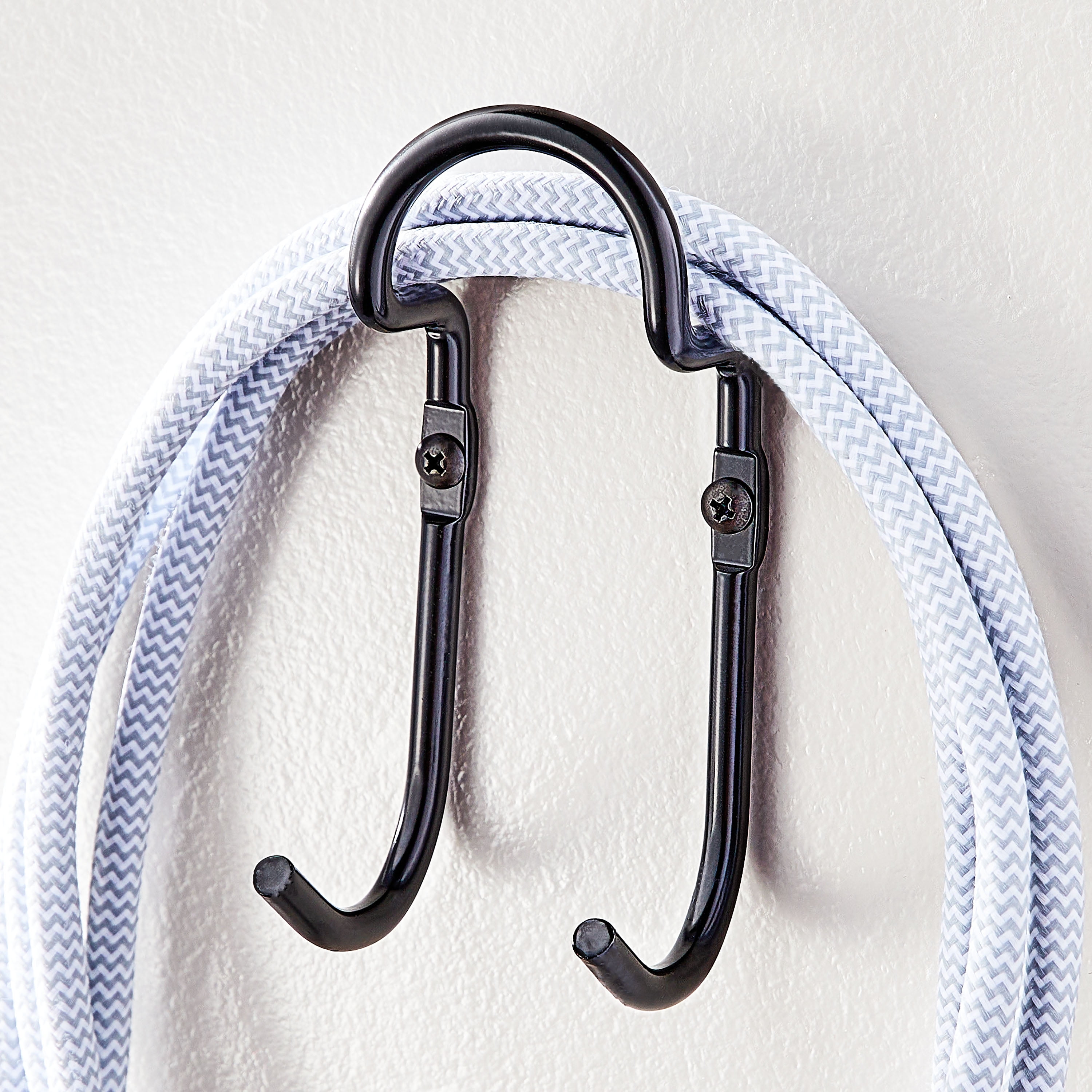 (2 pack) Hyper Tough 25 lb Wall Mounted Steel Utility U-Hook