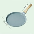 thumbnail image 4 of Wosthever Sartén, ollas de cocina lavables, estructura de Metal, diseño grueso, bistec, accesorios para el hogar, suministros de cocina de agarre Utensilios de cocina 24cm Wosthever HA026347-02, 4 of 6