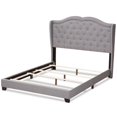 thumbnail image 4 of Baxton Studio Aden Fabric Tufted Queen Bed in Grey, 4 of 8