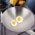 thumbnail image 3 of 1pc Stainless Steel Single Handle Wok Versatile Kitchen Utensil (Silver), 3 of 9