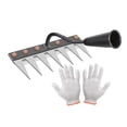 thumbnail image 3 of koolsoo Gardening Garden Hoe Weeding Rake Weeds Remover for Lawn Digging Landscaping 7 tines, 3 of 9