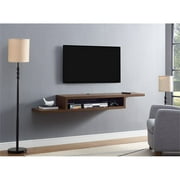 Beaumont Lane 72" Asymmetrical Wall Mounted Media Console in Gray