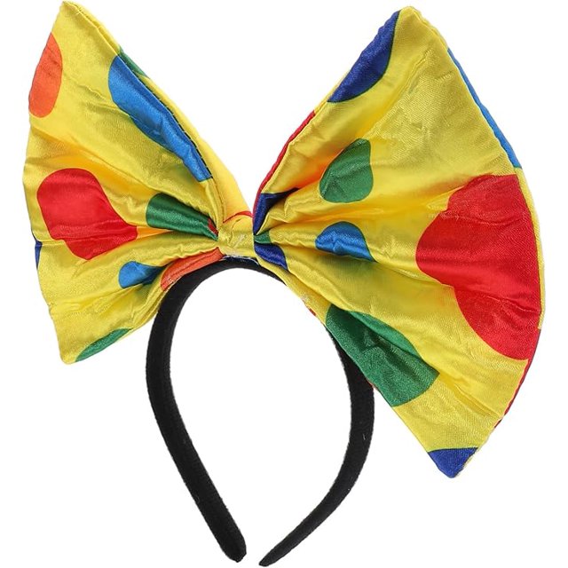 Fiesta payaso vestir banda para la cabeza lazos para el cabello Tiara accesorios para el cabello anillo de pelo de punto Aldult de plástico