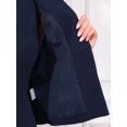thumbnail image 5 of DARING DIVA Women's 2Pcs Suit Sleeveless Dress Crop Blazer Set XS Dark Blue, 5 of 7