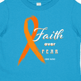 thumbnail image 4 of Inktastic Faith over Fear Leukemia Awareness with Orange Ribbon Boys or Girls Toddler T-Shirt, 4 of 5
