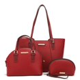 thumbnail image 1 of Set Marca Nicole Lee de Bolsa Tote, dome y cosmetiquera Rojo Nicole Lee Mia, 1 of 3