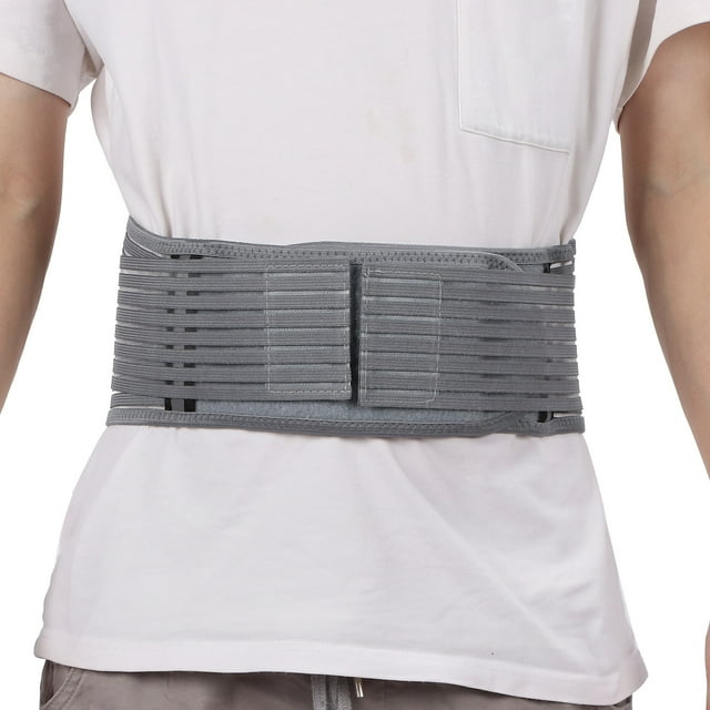 Back Lower Back Brace Lumbar Support Belt with Reflective Straps for Running Climbing